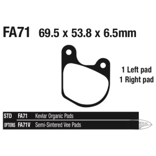 EBC-V FX77-83 XL77-83 FR brake pads