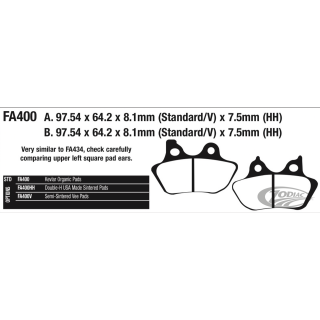 EBC Brake pads BT00-07 XL00-03 front