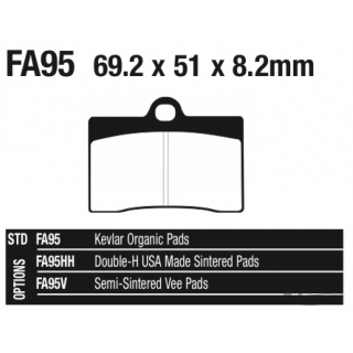 EBC-V brake pads Indian 09-13, Brembo