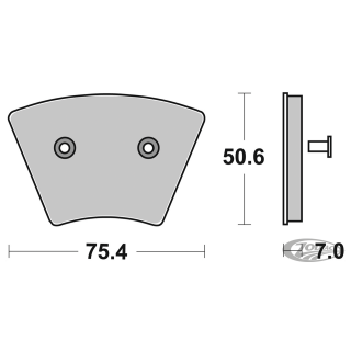 SBS brake pads XL/FX 74-77 front