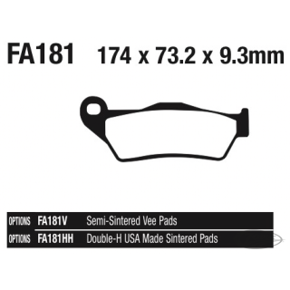 EBC-V XG16-18 RR brake pads