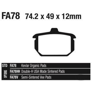 EBC-V Brake Pads FL/FX/XL 82-up