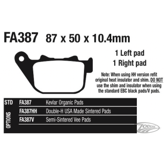 EBC-V pads XL04-13 1200XR08-up rear
