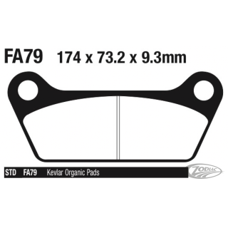 EBC Brake Pads FLT80-up rear