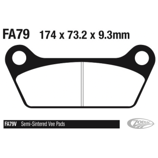 EBC-V FLH/T80-85 RR brake pads