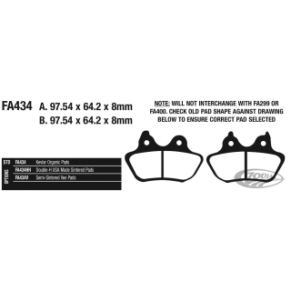 EBC-HH F*ST06-07 RR brake pads