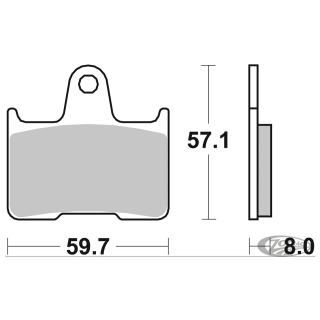 SBS rear brake pads XL14-up