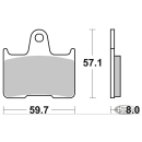 SBS rear brake pads XL14-up
