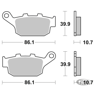 SBS HF Rear brake pads Buell 98-02