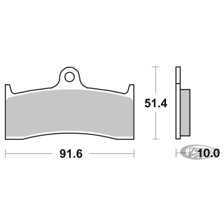 SBS Brake pads Carbon Tech PM calipers