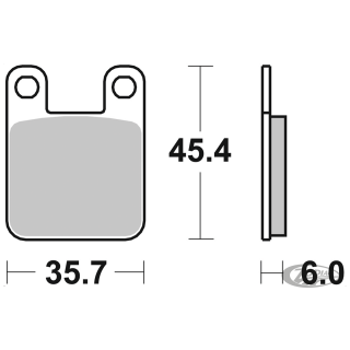 SBS HF Brake pads GMA 4/PM 2 piston