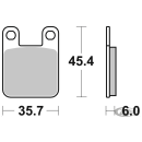 SBS HF Brake pads GMA 4/PM 2 piston