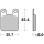 SBS HF Brake pads GMA 4/PM 2 piston