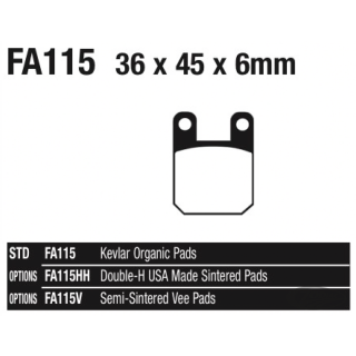 EBC-V brake pads PM & GMA