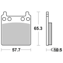 SBS HF Brake pads PM 162x2 - 509HF