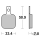 SBS HF Brake pads Billet 6 (6pack)