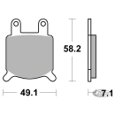 SBS HF Brake pads for GMA small calipers