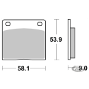SBS HF Brake pads for GMA large calipers