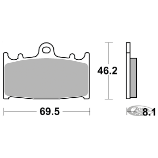 SBS HF brake pads Beringer & ZPN148166/7