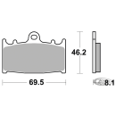 SBS HF brake pads Beringer & ZPN148166/7