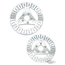 Polished Stainless rotor disc 10" dual