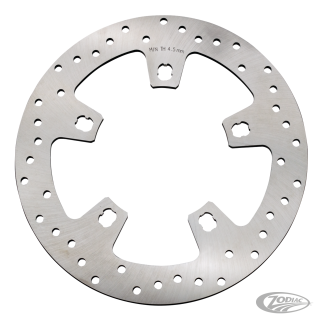GZP Polish SS drilled front rotor FLH/T1