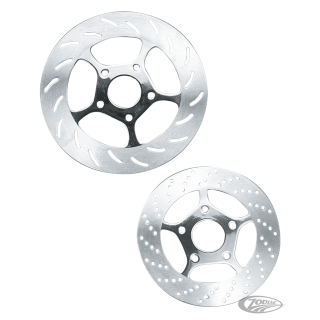 Disc rotor 11,5" Five spoke drilled Chr.