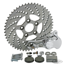 Sprocket disc kit drilled 51T polished