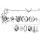 Lined brake shoes 45CI41-up