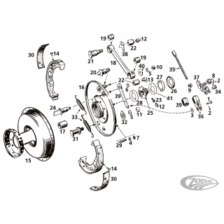 rivets, brake lining, set, all