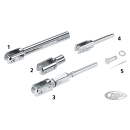 GZP Clevis, Rear brake rod, chrome