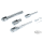 GZP Clevis, Rear brake rod, chrome