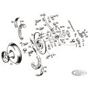 brake shackle, WL/WLA, chrome