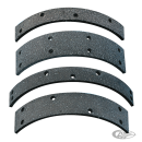GZP Brake lining set asb. free 5 hole 38