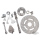 Disc brake kit w/axle f/starhub CHROM
