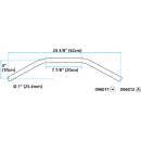 GZP Drag-Bar W=62cm D=1" no dimples