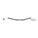Dragbar 720mm Wide, 82-up Black