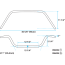 GZP Handlebar dresser style für Harley 82up