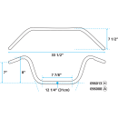 GZP Handlebar Custom low 8-1/2" /w dimp