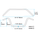 GZP Handlebar Custom low 8-1/2" /w dimp