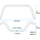 GZP Handlebar für Harley low rise 1", 82u