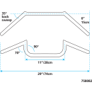 GZP Chr Clubman handlebar non-dimpl