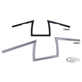 GZP ZCP Donkey bar 1" Blk dimpled 6-1/2"