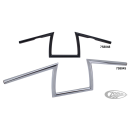 GZP ZCP Donkey bar 1" Blk dimpled 6-1/2"