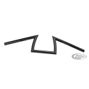 GZP ZCP Donkey bar 1" Blk dimpled 6-1/2"