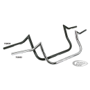 Chr Zodiac radical 1" bagger bar 12" ris