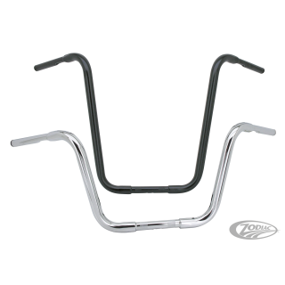 GZP Blck 1-1/4" Apehanger handlebar 12"
