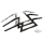 GZP Chr Z-bar TBW 8"rise smoke LED markr