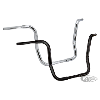 GZP Blck FLH/T80-07 1.25" handlebar 12"