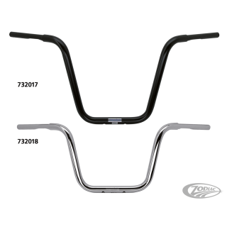 Apehanger 1-1/4" 40cm high 5 hole Black
